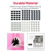 Wire Cube Connectors for Modular Storage Shelving, 20 Pcs Black Semi-Circle PP Replacement Clips for Wire Cube Organizers and Closet Shelves view 4