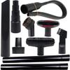 10 Pcs Universal Vacuum Attachments for Shop Vac Accessories - 2 1/2" to 1 1/4" and 1 7/8" to 1" Vacuum Hose Adapter Kit, Vacuum Brush Attachment Flexible Crevice Tool, Vacuum Extension Wand view 1