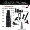 9 Pcs Universal Vacuum Attachments for Shop Vac Accessories with 2 1/2" to 1 1/4" & 1 7/8" to 1" Adapter for Shop Vac, 1 1/4" Brush Attachment Flexible Crevice Tool for Home and Car Interiors Cleaning view 2