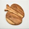 Affinity Decor Organic Acacia Kitchen Cutting Chopping Board for Butcher Block Cheese and Vegetables Fruit Salad Halloween Christmas Gift (Apple board 11"L x 9"W) view 4