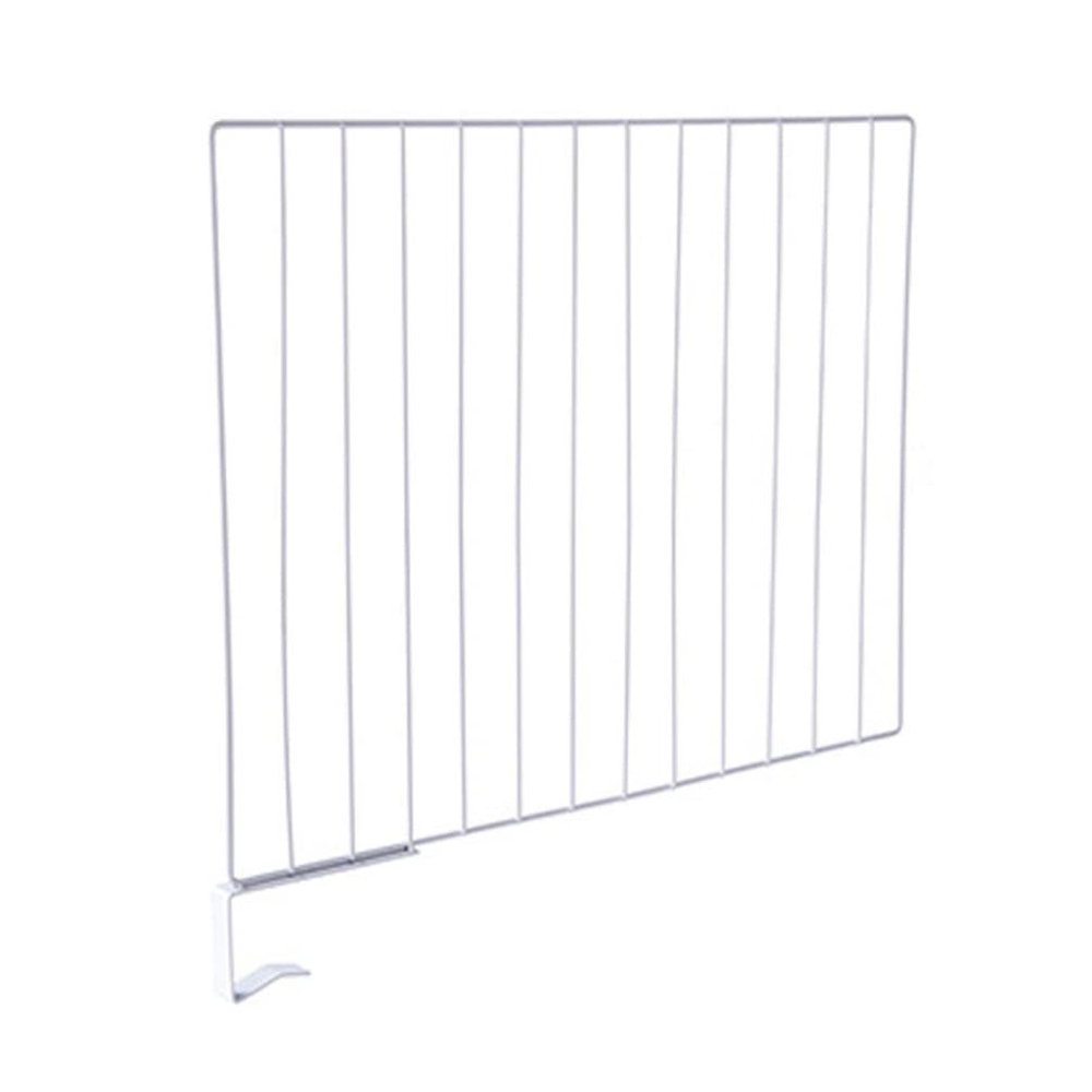 Zerodeko Clothes Dividers Shelf Dividers for Wood Shelves Metal Shelving Organizer Coat Rack Shelf Wood Shelf Divider Wire Shelf Separator Closet Dividing Line Iron White Wardrobe