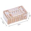 Raohui Tissue Box,PaperHolder, Napkin Dispenser,Rectangular Crystal Tissue Box Cover Napkin Holder for Bathroom Desk Decorative Rose Gold view 2