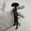 4.72In Black Copper Sexy Lady Figurine,Voluptuous Female Body Ornaments Body Art Ketone Body Miniatures Statue,Home Office Desktop Decoration Ornament view 3