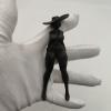 4.72In Black Copper Sexy Lady Figurine,Voluptuous Female Body Ornaments Body Art Ketone Body Miniatures Statue,Home Office Desktop Decoration Ornament view 4