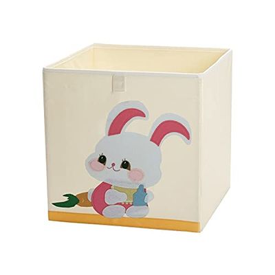 AnThien 2022 New 13 inchCube Folding Storage Box Cartoon Animal Storage Bin Oxford Fabric Storage Boxes For Nursery s Organizers