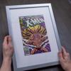 Poster Palooza 10x32 Frame Silver Pewter Wood Panoramic Frame with UV Acrylic Plexiglass, Foam Board Backing & Hardware Included view 2