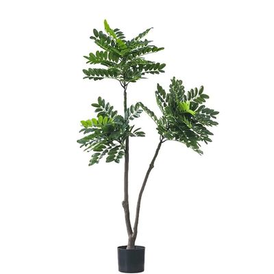 XXZY Simulation Artificial Trees Green Pots Artificial Floor Plants Big Leaf Boxwood Faux Tree Perfect for Home Office Gardens