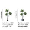 XXZY Simulation Artificial Trees Green Pots Artificial Floor Plants Big Leaf Boxwood Faux Tree Perfect for Home Office Gardens view 3