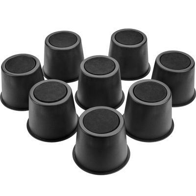 BTSD-home Round Bed Risers 4 Inch, Heavy Duty Furniture Risers for Queen & King Bed Frames, Couch & Table, Circular Bed Lifts for Underbed Storage, 3.5" Lift, 4000 lbs Capacity, Set of 8