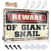 Tin Metal Decor Beware of Giant Snail Sign Camper Decorations for Inside Cheers Tin Sign ( Size : 30X40CM ) view 1