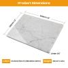 Adolif Marble Pastry and Cutting Board 12x16 Inch, Marble Slab With Non-Slip Feet For Baking, Cheese, Charcuterie, Chocolate, Pack of 1 Piece, Carrara White view 3