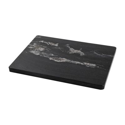 Adolif Natural Black Marble Pastry and Cutting Board, 12x16x0.7 Inch, Heavy for Dough Chocolate, Pack of 1