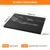 Adolif Natural Black Marble Pastry and Cutting Board, 12x16x0.7 Inch, Heavy for Dough Chocolate, Pack of 1 view 3