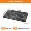 Adolif Natural Black Marble Pastry and Cutting Board, 12x20x0.7 Inch, Heavy for Dough Chocolate, Pack of 1 view 3
