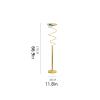 TOMYEUS Coat Rack Coat Rack Modern Single Rod Metal Coat Shelf Home Floor Coat Stand Living Room Bedroom Office Decoration Bag Racks Hanger Coat Rack Hat Stand view 2