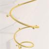TOMYEUS Coat Rack Coat Rack Modern Single Rod Metal Coat Shelf Home Floor Coat Stand Living Room Bedroom Office Decoration Bag Racks Hanger Coat Rack Hat Stand view 3