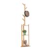 TOMYEUS Coat Rack Floor-standing Coat Rack Household Vertical Heavy-duty Coat Shelf Bedroom Bedside Hanger Living Room Corridor Corner Coat Racks 3-layer Shelf Coat Rack Hat Stand view 1