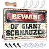 Metal Home Sign Beware of Giant Schnauzer Sign Funny Metal Signs for Outdoors Room Door Decor ( Size : 30X40CM ) view 1