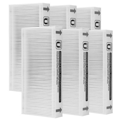 GoKBNY 6-Pack FRF102B Replacement Filter Compatible with Febreze FRF102B/FHT170/FHT180/FHT190 Purifiers and Honey-well Clean U Filter HRF201B/HHT270/HHT290 Purifiers
