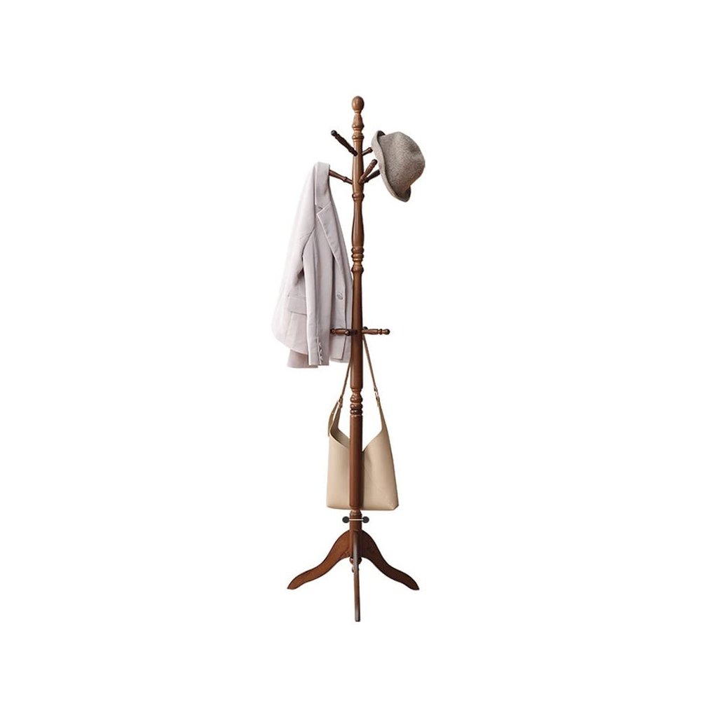 TOMYEUS Coat Rack Three-legged Floor Coat Rack Household Creative Rotating Coat Racks Living Room Corridor Corner Coat Hanger Bedroom Bedside Coat Shelf Coat Rack Hat Stand