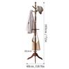 TOMYEUS Coat Rack Three-legged Floor Coat Rack Household Creative Rotating Coat Racks Living Room Corridor Corner Coat Hanger Bedroom Bedside Coat Shelf Coat Rack Hat Stand view 2