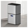 TOMYEUS Bathroom Trash Can Stainless Steel Voice Classification Trash Can Two-Tier Smart Home Electric Trash Cans Induction Kitchen Trash Bin with Lid and Cabinet Waste Bin (Size : 38L) view 1