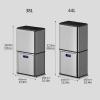 TOMYEUS Bathroom Trash Can Stainless Steel Voice Classification Trash Can Two-Tier Smart Home Electric Trash Cans Induction Kitchen Trash Bin with Lid and Cabinet Waste Bin (Size : 38L) view 2