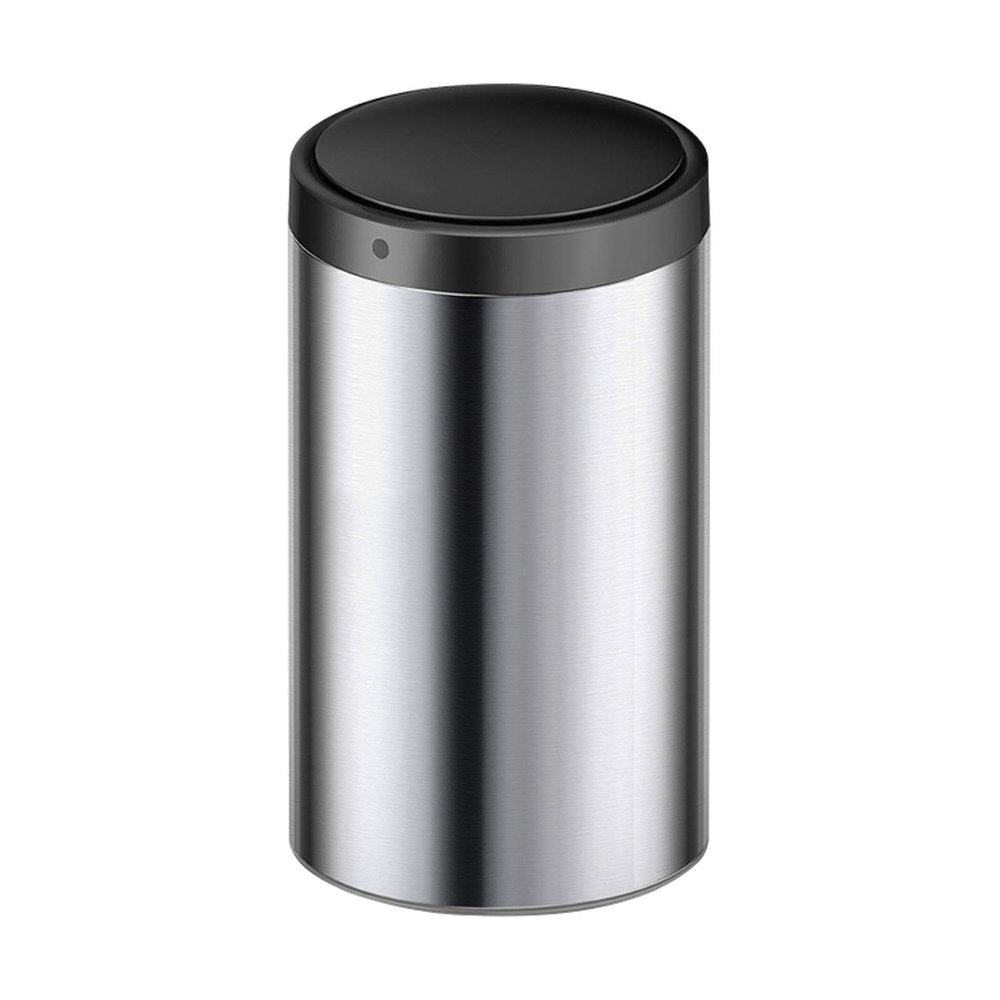 Bathroom Trash Can Smart Trash Can Stainless Steel Household Living Room Trash Can with Lid Round Kitchen Induction Trash Can, 5.2 Gallons/7.9 Gallons Waste Bin ( Capacity : 30L , Color : Silver )