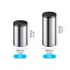 Bathroom Trash Can Smart Trash Can Stainless Steel Household Living Room Trash Can with Lid Round Kitchen Induction Trash Can, 5.2 Gallons/7.9 Gallons Waste Bin ( Capacity : 30L , Color : Silver ) view 2