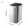 Bathroom Trash Can Smart Induction Household Trash Can Stainless Steel Automatic Trash Can Narrow Kitchen Trash Can with Lid Bathroom Touchless Trash Can Waste Bin ( Capacity : 9L , Color : Silver ) view 2