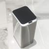 Bathroom Trash Can Smart Induction Household Trash Can Stainless Steel Automatic Trash Can Narrow Kitchen Trash Can with Lid Bathroom Touchless Trash Can Waste Bin ( Capacity : 9L , Color : Silver ) view 3