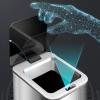 Bathroom Trash Can Smart Induction Household Trash Can Stainless Steel Automatic Trash Can Narrow Kitchen Trash Can with Lid Bathroom Touchless Trash Can Waste Bin ( Capacity : 9L , Color : Silver ) view 4