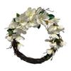 20" Hand Crafted Artificial White Magnolia Spring Wreath Front Door,Home Decor view 1