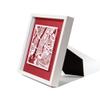 O3 Design Studio New York Cut Map framed, White map, White frame, 9x9 inches, paper cutting art work, Gift Boxed, 4 background color, self-changing, Wall Art view 2