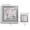 O3 Design Studio New York Cut Map framed, White map, White frame, 9x9 inches, paper cutting art work, Gift Boxed, 4 background color, self-changing, Wall Art view 3