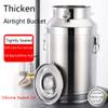 Milk Transport Barrels with Silicone Seal, Food Grade 201 Stainless Steel Milk Can Tote Jug Milk Bottle Oil Bucket Tea Canister / 28L view 2