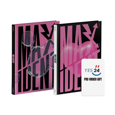 dreamus [ Yes24 gift ] Stray Kids [ MAXIDENT ] STANDARD EDITION album SET ( HEART + T-CRUSH ) ver, Black
