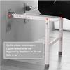 Wall-Mounted Foldable Shower Seat Bathroom Stool Flip Down Shower Seat, Wall Mounted Shower Bench Foldable Shower Chair with Leg Support Bathtub Shower Bench Wall Mounted Space-Saving Foldable Shower view 3