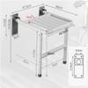 Wall-Mounted Foldable Shower Seat Bathroom Stool Flip Down Shower Seat, Wall Mounted Shower Bench Foldable Shower Chair with Leg Support Bathtub Shower Bench Wall Mounted Space-Saving Foldable Shower view 4