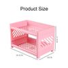 Jaugufiy 2 Tier Plastic Countertop Shelf Organizer Storage Rack, Multifunction Pantry Storage Organizer Kitchen Spice Rack Bathroom Shelf Organizer Tabletop Shelf Organizer (Pink) view 2