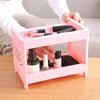 Jaugufiy 2 Tier Plastic Countertop Shelf Organizer Storage Rack, Multifunction Pantry Storage Organizer Kitchen Spice Rack Bathroom Shelf Organizer Tabletop Shelf Organizer (Pink) view 3