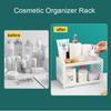 Jaugufiy 2 Tier Plastic Countertop Shelf Organizer Storage Rack, Multifunction Pantry Storage Organizer Kitchen Spice Rack Bathroom Tabletop Shelf Organizer (White) view 3