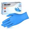 Glove Station Nitrile Disposable Gloves - Powder-Free, Latex-Free, Textured Grip, Food Grade Rated Household Gloves - Ideal for Cleaning, Cooking Use -Blue - 4MIL - MED (100 Count) view 1