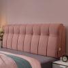 Cotton Linen Rectangle Headboard Pillow Day Bed Back Long Pillow,Large Bolster Reading Back Rest Pillow Dormroom Backrest with Removable Cover,B,No headboard Full 47.2" view 1