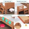 Wood Platform Bed Frame with Headboard and Footboard, Widening Furniture Bed for Adults, Kids, Toddlers, Teenagers, Easy to Assemble (Size : 180x100x40cm) view 4