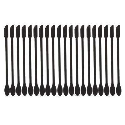 20pcs Mini Makeup Spatula, Extended Handle Double Head Silicone Cosmetic Spatula Thin Jar Scraper Lotion Scooper for Kitchen Bottles, Cosmetic Bottles