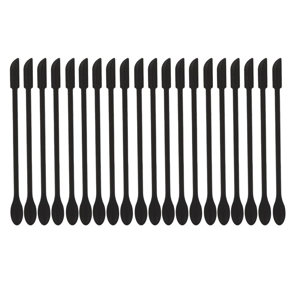 20pcs Mini Makeup Spatula, Extended Handle Double Head Silicone Cosmetic Spatula Thin Jar Scraper Lotion Scooper for Kitchen Bottles, Cosmetic Bottles