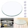 RHSH Table Top Tempered Glass, Round,  17.7in 21.6in 23.6in 25.6in Glass Table Top, 1/3" Thick, Bevel Premium Round Circular Plate Glass, Dining Table, Coffee Table, Desk Furniture Replacement Part view 1