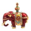 Feng Shui Good Fortune Red Prosperity Elephant with Treasure Vase Luck Enhancement view 2
