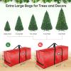 BALEINE 7.5 ft Christmas Tree Storage Bag, Heavy Duty Extra Large Artificial Christmas Tree Bag with Reinforced Handles and Dual Zippers Wide Opening (Red, 7.5 ft) view 2